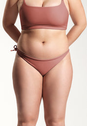 Surf Bikini Bottom "Mako" in clay red