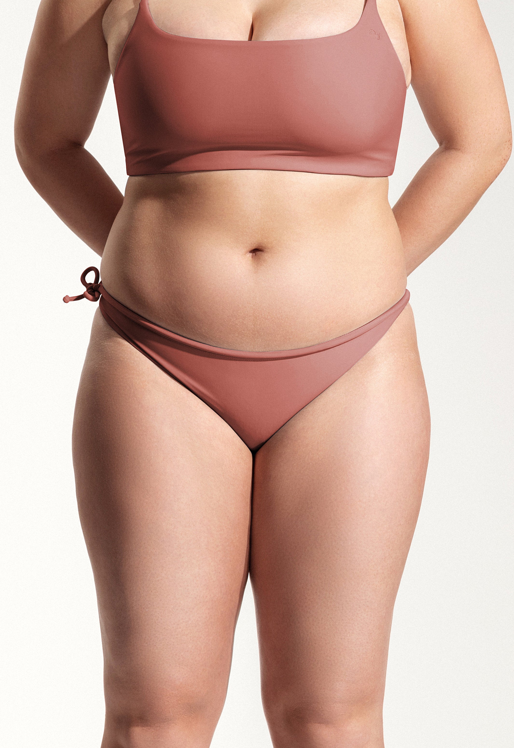 Surf Bikini Bottom "Mako" in clay red