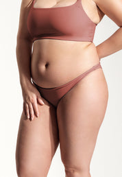 Surf Bikini Bottom "Mako" in clay red