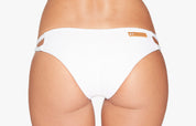 Bikini Hose „Hawaii“ in Weiss gerippt 2
