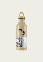 Oy × Mizu, 750ml Edelstahl Trinkflasche in Beige 1