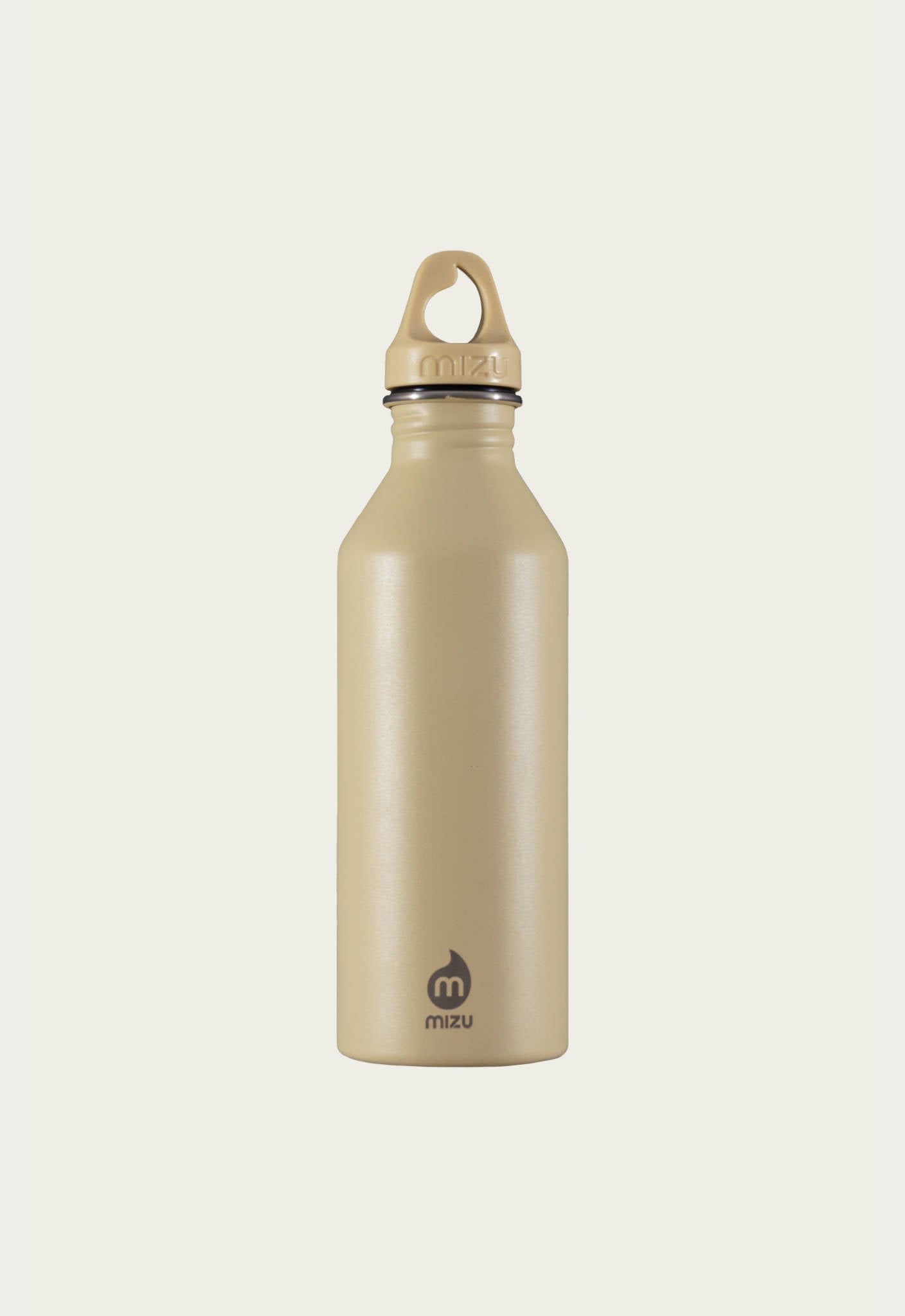 Oy × Mizu, 750ml Edelstahl Trinkflasche in Beige 