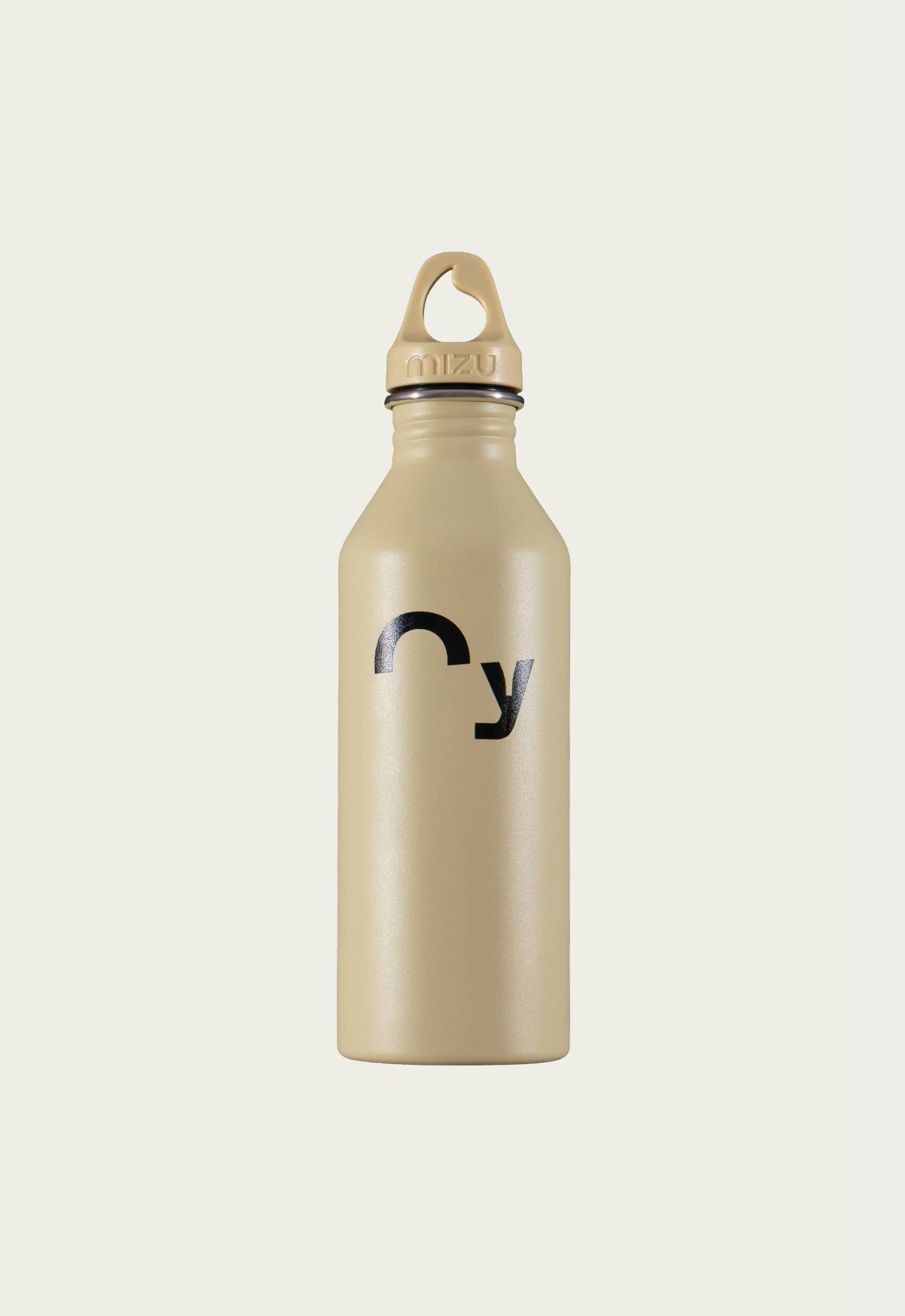 Oy × Mizu, 750ml Edelstahl Trinkflasche in Beige 