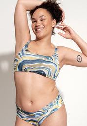 Bikini Oberteil „Vento“ in Green Oyster 1