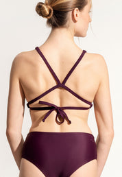 Surf Bikini Oberteil „Coho“ in Dunkelviolett 3