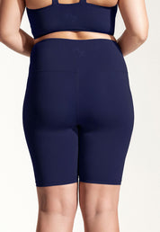 Kurze Yoga Leggings „Galena+“ in Dunkelblau 4