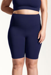 Kurze Yoga Leggings „Galena+“ in Dunkelblau 5