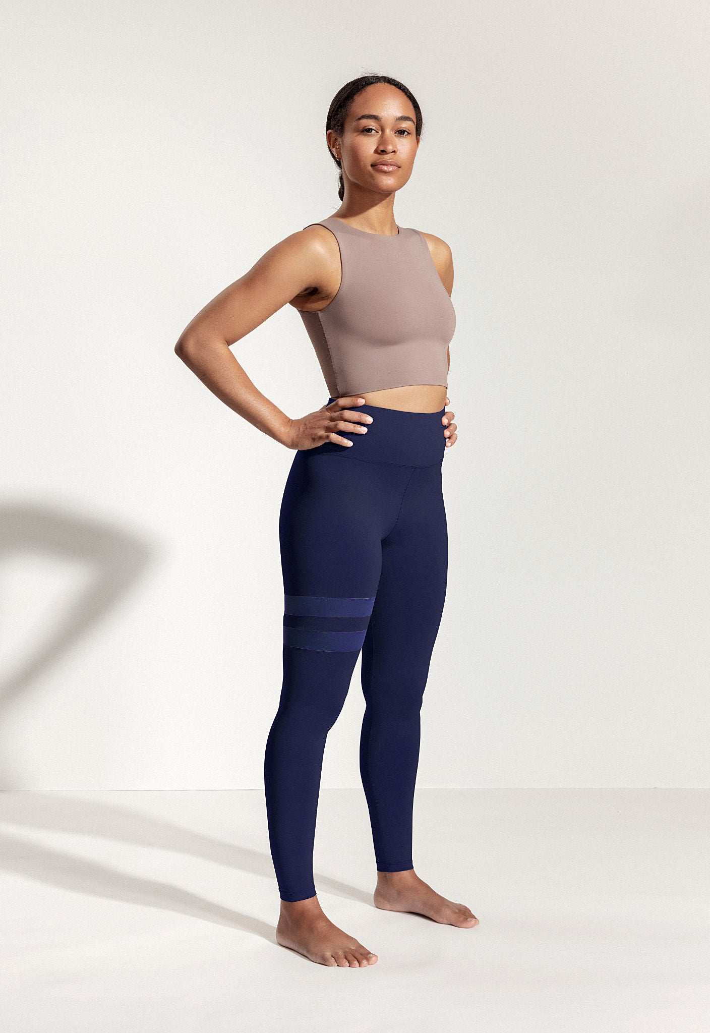 Yoga Oberteil „Amber“ in Beige Braun 3