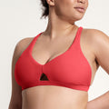 Surf Bikini Top "Coho" in strawberry red
